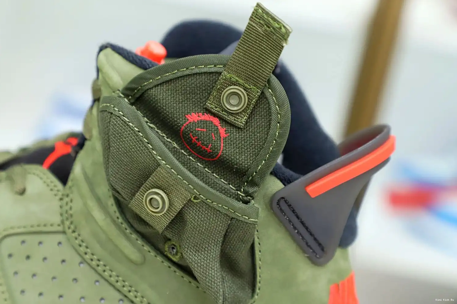 X 6 RETRO TRAVIS 'OLIVE' Kimikick SCOTT JORDAN AIR 0617